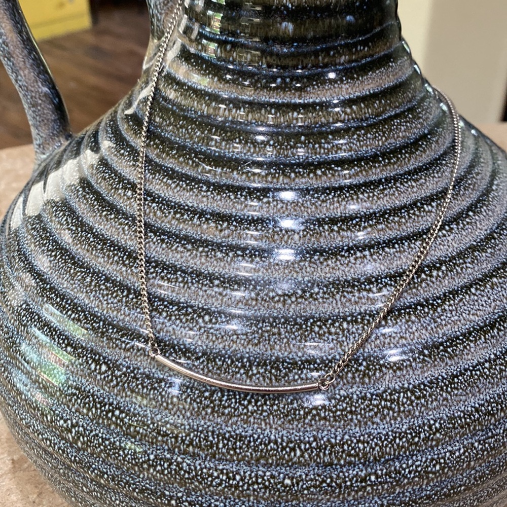 ✂️Silver Necklace with Bar✂️